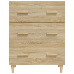 vidaXL Dressoir 70x34x90 cm bewerkt hout sonoma eikenkleurig