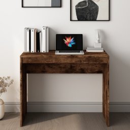 vidaXL Bureau 90x40x72 cm bewerkt hout gerookt eikenkleurig