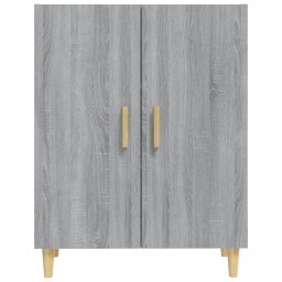 vidaXL Dressoir 70x34x90 cm bewerkt hout grijs sonoma eikenkleurig