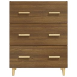 vidaXL Dressoir 70x34x90 cm bewerkt hout bruin eikenkleur