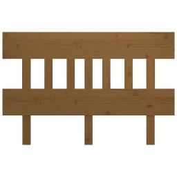 vidaXL Hoofdbord 203,5x3x81 cm massief grenenhout honingbruin