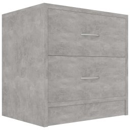 vidaXL Nachtkastjes 2 st 40x30x40 cm bewerkt hout betongrijs