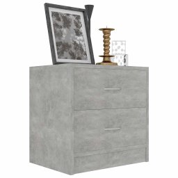 vidaXL Nachtkastje 40x30x40 cm bewerkt hout betongrijs