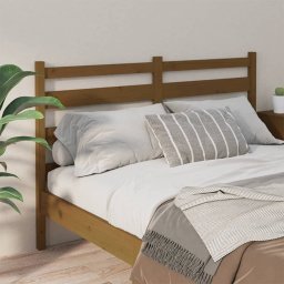 vidaXL Hoofdbord 126x4x100 cm massief grenenhout honingbruin