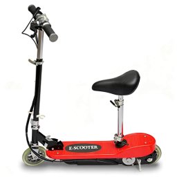vidaXL Step elektrisch met zitje 120 W rood