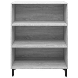 vidaXL Dressoir 69,5x32,5x90 cm bewerkt hout grijs sonoma eikenkleurig