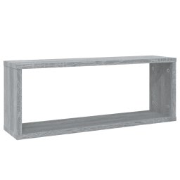 vidaXL Wandschappen kubus 6 st 60x15x23 cm bewerkt hout grijs sonoma