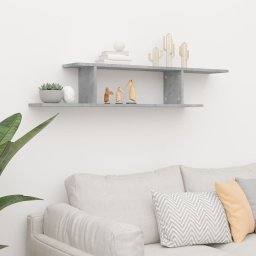 vidaXL Tv-wandschap 125x18x23 cm bewerkt hout betongrijs