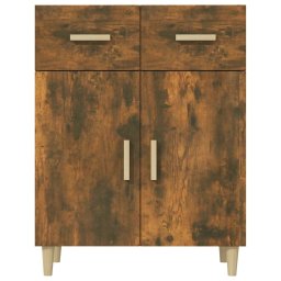 vidaXL Dressoir 69,5x34x89 cm bewerkt hout gerookt eikenkleurig