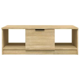vidaXL Salontafel 102x50x36 cm bewerkt hout sonoma eikenkleurig