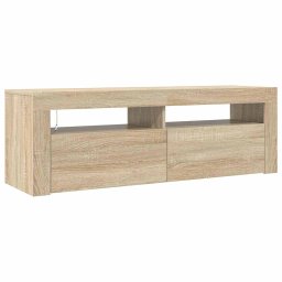 vidaXL Tv-meubel met LED-verlichting 120x35x40 cm sonoma eikenkleurig