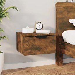 vidaXL Nachtkastjes 2 st wandgemonteerd 34x30x20 cm gerookt eikenkleur