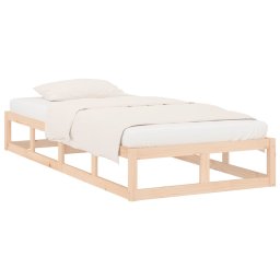 vidaXL Bedframe massief hout 100x200 cm