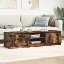 vidaXL Tv-meubel 140x40x35,5 cm bewerkt hout gerookt eikenkleurig