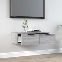 vidaXL Wandkast 68x30x20 cm bewerkt hout grijs sonoma eikenkleurig