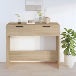 vidaXL Wandtafel 90x36x75 cm bewerkt hout sonoma eikenkleurig
