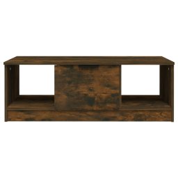 vidaXL Salontafel 102x50x36 cm bewerkt hout gerookt eikenkleurig