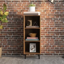 vidaXL Dressoir 34,5x32,5x90 cm bewerkt hout bruin eikenkleur