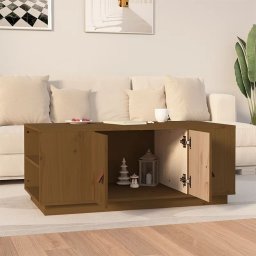 vidaXL Salontafel 100x50x41 cm massief grenenhout honingbruin