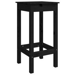 vidaXL Barstoelen 2 st 40x40x78 cm massief grenenhout zwart