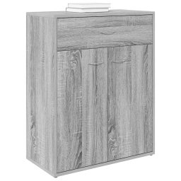 vidaXL Dressoir 60x30x75 cm bewerkt hout grijs sonoma eikenkleurig
