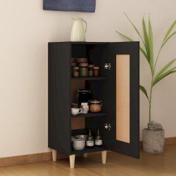 vidaXL Dressoir 34,5x34x90 cm bewerkt hout zwart