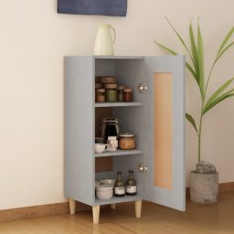 vidaXL Dressoir 34,5x34x90 cm bewerkt hout betongrijs