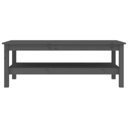 vidaXL Salontafel 110x50x40 cm massief grenenhout grijs