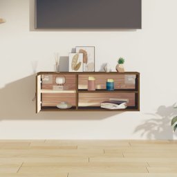 vidaXL Wandkast 80x30x30 cm massief grenenhout honingbruin