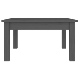 vidaXL Salontafel 55x55x30 cm massief grenenhout grijs