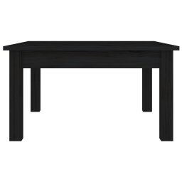 vidaXL Salontafel 55x55x30 cm massief grenenhout zwart