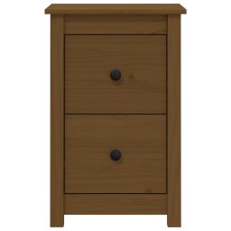 vidaXL Nachtkastje 40x35x61,5 cm massief grenenhout honingbruin