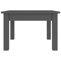 vidaXL Salontafel 45x45x30 cm massief grenenhout grijs