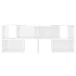 vidaXL Tv-meubel 104x30x52 cm bewerkt hout hoogglans wit