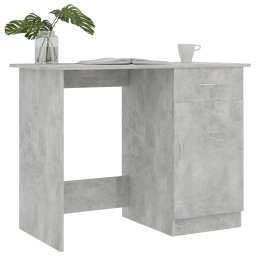 vidaXL Bureau 100x50x76 cm bewerkt hout betongrijs
