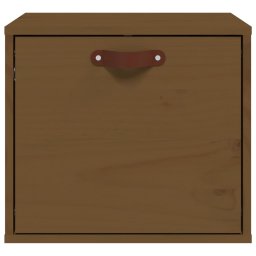 vidaXL Wandkast 40x30x35 cm massief grenenhout honingbruin