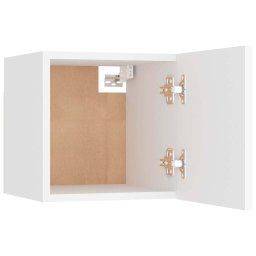 vidaXL Nachtkastje 30,5x30x30 cm bewerkt hout wit