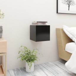 vidaXL Nachtkastjes 2 st 30,5x30x30 cm spaanplaat zwart