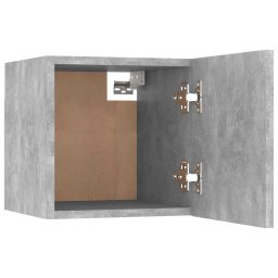 vidaXL Nachtkastje 30,5x30x30 cm bewerkt hout betongrijs