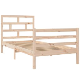 vidaXL Bedframe massief grenenhout 90x200 cm