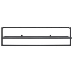 vidaXL Handdoekenrek 95x25x22 cm ijzer zwart