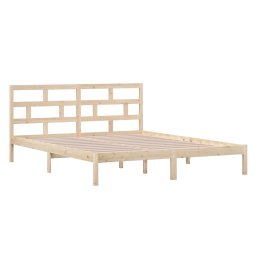 vidaXL Bedframe massief hout 120x190 cm