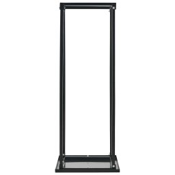 vidaXL Haardhoutrek met basis 37x37x113 cm staal zwart