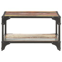 vidaXL Salontafel 60x60x35 cm massief gerecycled hout