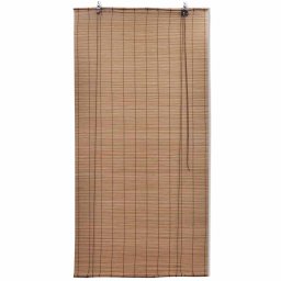 vidaXL Rolgordijnen 2 st 80x160 cm bamboe bruin
