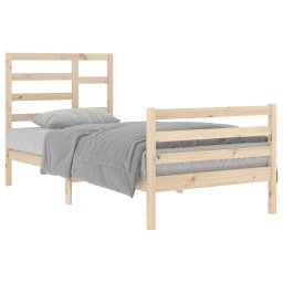 vidaXL Bedframe massief hout 90x200 cm
