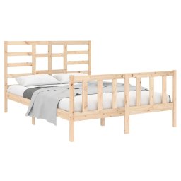 vidaXL Bedframe massief hout 140x190 cm