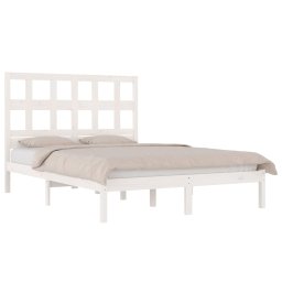 vidaXL Bedframe zonder matras massief grenenhout wit 200x200 cm
