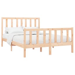 vidaXL Bedframe zonder matras massief grenenhout 140x190 cm