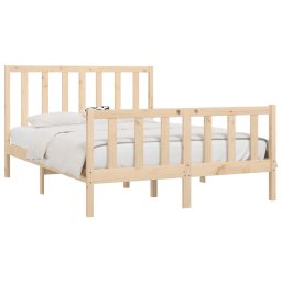 vidaXL Bedframe massief hout 140x190 cm